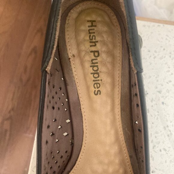 Hush Puppies Black Wedges - Picture 2 of 7